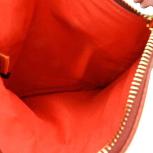 Dooney & Bourke Leather North South 3 Zip Crossbody bag purse mauve small pebble - Picture 11 of 13